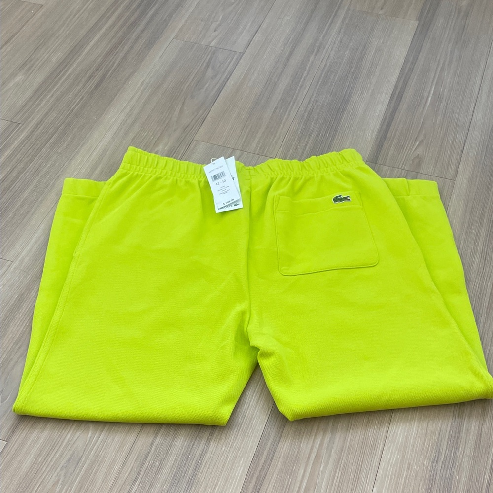 Lacoste Women's  Neon Bright Yellow Joggers Brand New